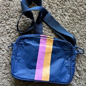 Aloha collection Blue Crossbody Bag with  Stripes